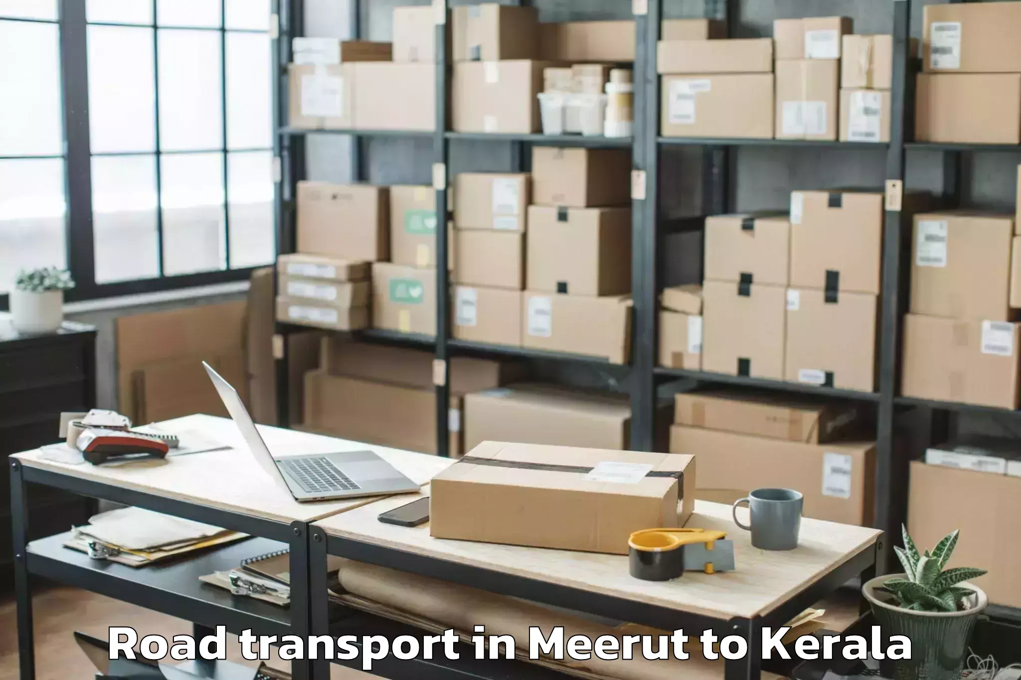 Hassle-Free Meerut to Kodamthuruth Road Transport